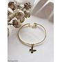 PULSERA GOLD DIJES COLGANTES TREBOL/MARIPOSA/ARBOL DE LA VIDA